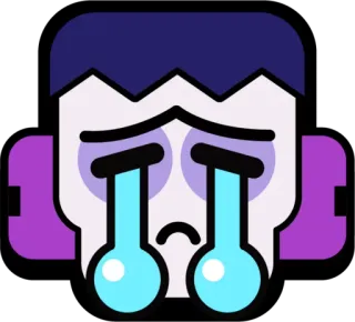 😭 울음, 슬픔, 눈물, 이모티콘, 이모지, 만화 telegram sticker