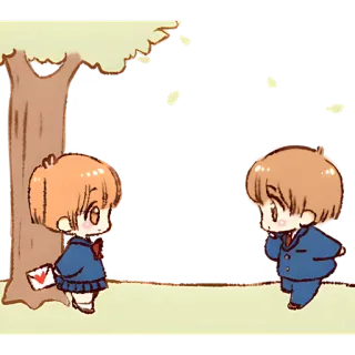 💌 chibi, dễ thương, tình yêu, anime, hoạt hình, lãng mạn whatsapp sticker