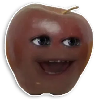 😐 frutta, arancia irritante, personaggio, divertente, sorriso, occhi telegram sticker