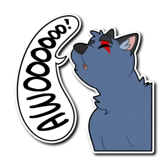 🐺 AWOOOOOO! whatsapp sticker