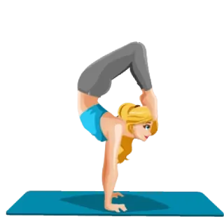 🧘‍♀️ Yoga, Fitness, Femme, Exercice, Équilibre, Pose telegram sticker