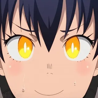 😨 Tamaki Kotatsu Fire Force Anime, Manga, Fire Force, Tamaki Kotatsu, linda, chica, ojos telegram sticker