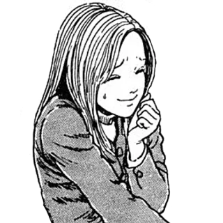 ☺️ mujer, chica, anime, manga, ilustración, dibujo whatsapp sticker