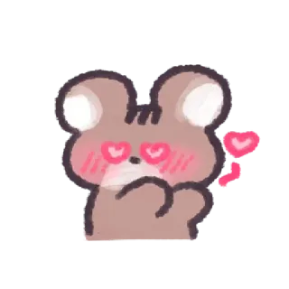 💞 cute, bear, love, heart, cartoon, kawaii telegram sticker