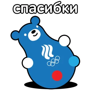 Талисманы Команды России telegram stickers