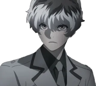 🖤 Ken Kaneki Tokyo Ghoul อนิเมะ, Tokyo Ghoul, เคน คาเนกิ, คาเนกิ, กูล, สติกเกอร์อนิเมะ telegram sticker
