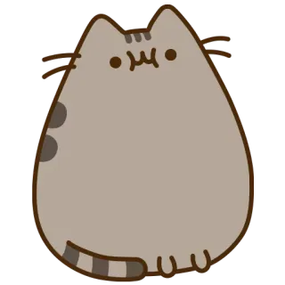 😐 Pusheen cat, cute, animal, cartoon, pusheen telegram sticker