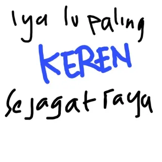 🥵 Iya lu paling KEREN sejagat raya indonesisch, coolste, universum, aufkleber telegram sticker