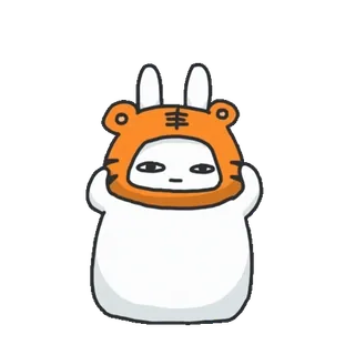 🐰 naklejka, postać, zwierzę, słodkie, kreskówka telegram sticker