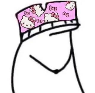 💕 Hello Kitty hello kitty, adesivo, desenho animado, personagem, rosa, laço, chapéu, boneco palito whatsapp sticker