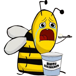 😭 DIRTY
ICECREAM ape, gelato, sporco, pianto, triste, cartone animato whatsapp sticker