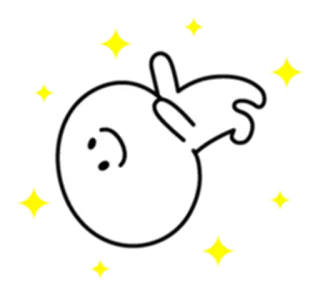 ✨ cartoon, appel, glitters, schattig, sticker, wit, illustratie telegram sticker