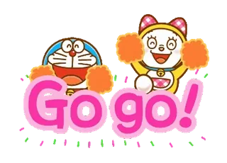 Doraemon's Animated Phrases telegram stickers