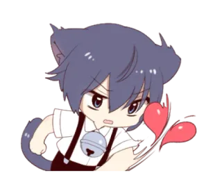 Boy of the Black Cat — @slyhterin whatsapp stickers