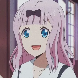 🌟 Chika Fujiwara Kaguya-sama: Love Is War Anime, Chibi, Kawaii, Cartoon, Manga telegram sticker