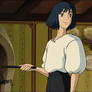 ⚜ Howl Howl's Moving Castle Anime, Ghibli, El Castillo Ambulante, Howl, Studio Ghibli, Animación telegram sticker