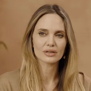 🎨 Angelina Jolie 有名人, 女優, ポートレート, ブロンド, 女性 telegram sticker