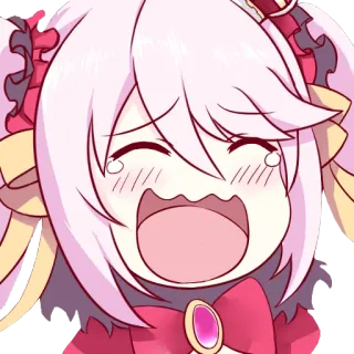 😆 Anime, Mangá, Fofo, Desenho animado, Chibi, Kawaii, Expressão, Rindo telegram sticker