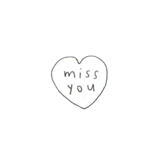 🤕 miss you 想你, 心, 爱, 贴纸, 消息 whatsapp sticker