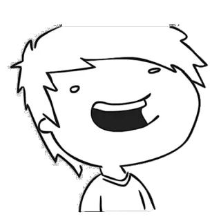 😆 desenho animado, desenho, ilustração, personagem, retrato telegram sticker