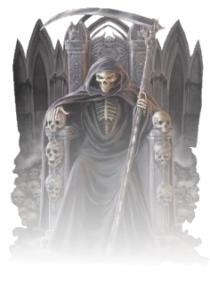 😱 Grim Reaper grim reaper, death, skeleton, scythe, gothic, macabre, dark, horror telegram sticker