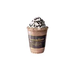🧉 Chocolixir GODIVA bevanda, dolce, cioccolato, bevanda, Godiva telegram sticker
