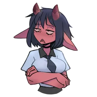 🥱 Succubus Helltaker telegram sticker