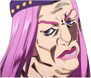 🙂 Doppio Vinegar JoJo's Bizarre Adventure anime, manga, jojo, doppio, character, facial expression, sticker telegram sticker