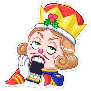 🤦‍♂️ สติกเกอร์, ราชินี, มงกุฎ, โทรศัพท์, สีหน้า, ราชวงศ์ whatsapp sticker