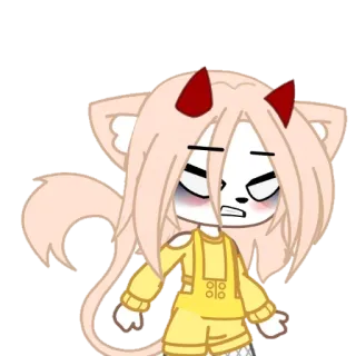 😡 Gacha, Anime, Desenho animado, Sticker telegram sticker