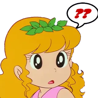 ❓ ?? pregunta, confundido, dibujo animado, personaje, anime telegram sticker
