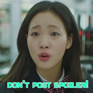 😤 DON'T POST SPOILER! Spoiler, Avviso, Cultura internet telegram sticker