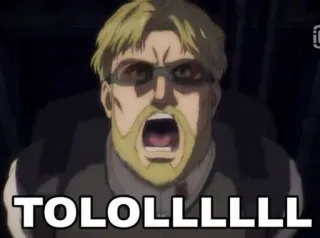 🤬 TOLOLllllllLL anime, expression, meme whatsapp sticker