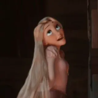 🌻 Rapunzel Tangled disney, putri, kartun, animasi, pirang, rambut panjang telegram sticker