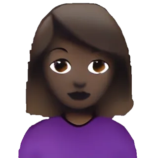 🥑 Emoji, Donna, Ragazza, Faccia, Persona telegram sticker