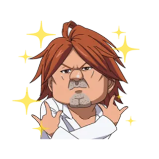 🤘 оскорбительный, мультфильм, персонаж, непристойный жест, гнев, аниме telegram sticker