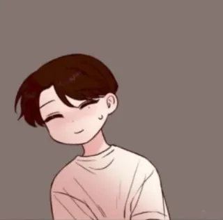 😇 卡通, 男孩, 微笑, 可爱, 角色 telegram sticker