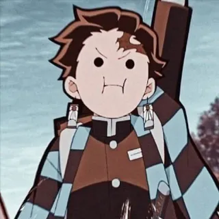 😐 Tanjiro Kamado Demon Slayer Anime, Demon Slayer, Manga, Tanjiro, Lustig whatsapp sticker
