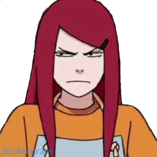 😑 Kushina Uzumaki Naruto Anime, Naruto, Kushina, Uzumaki, Kushina Uzumaki, Irrité(e), Sérieux(se) telegram sticker
