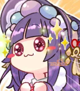 🌟 Anime, Manga, Lucu, Kawaii, Karakter, Berkilau telegram sticker