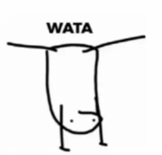 ✨ WATA boneco palito, engraçado, abstrato, WATA whatsapp sticker