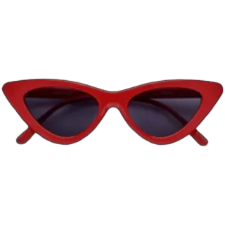 ❤ sunglasses, red, fashion, accessory, style, retro telegram sticker