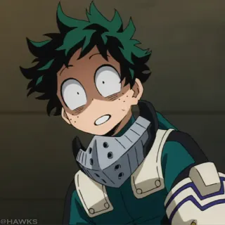 🟦 Izuku Midoriya My Hero Academia Anime, My Hero Academia, Izuku Midoriya, Deku, Manga, Cartoon whatsapp sticker
