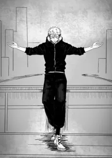🌟 Yuji Itadori Jujutsu Kaisen anime, manga, shonen, Yuji Itadori, Jujutsu Kaisen, character, fanart telegram sticker