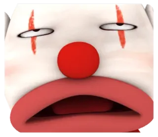 Close-Up Clown🤡 by @mlOobot whatsapp stickers
