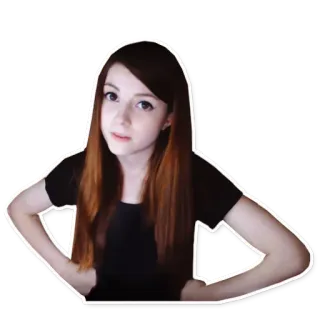 😠 donna, ragazza, persona, ritratto, posa, adesivo telegram sticker