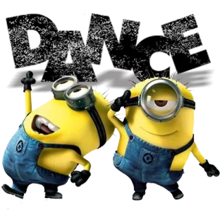 😊 Minion Cartoon, Gelb, Lustig, Figur, Minions telegram sticker