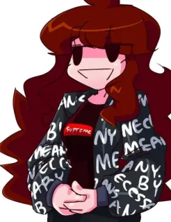 🍬 B'
AN
SUPTOME
N
M
MEAN NY NECI
NECC
ARY
B
ΜΕ ΜΕΡΙ
ANY
BY
cess
AN Kreskówka, Postać, Ubranie, Supreme, Kurtka, Animowany telegram sticker