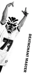 🤟 DEATHCHANT MASTER deathchant, master, demon mask, number 77, jersey whatsapp sticker