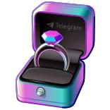 π Telegram telegram, ring, juwelen, diamant, aanzoek, verloving whatsapp sticker